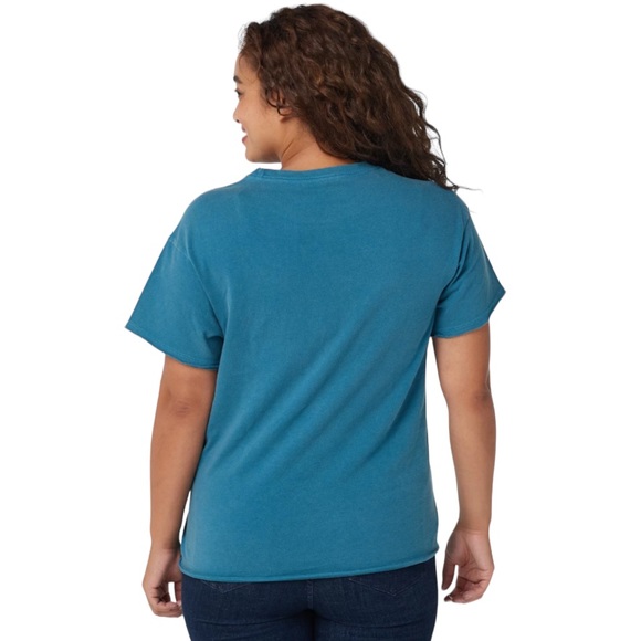 NWT Life is Good LOVE IS A SUPER POWER Women's Relaxed Crusher Tee BLUE Size XS - Picture 4 of 12